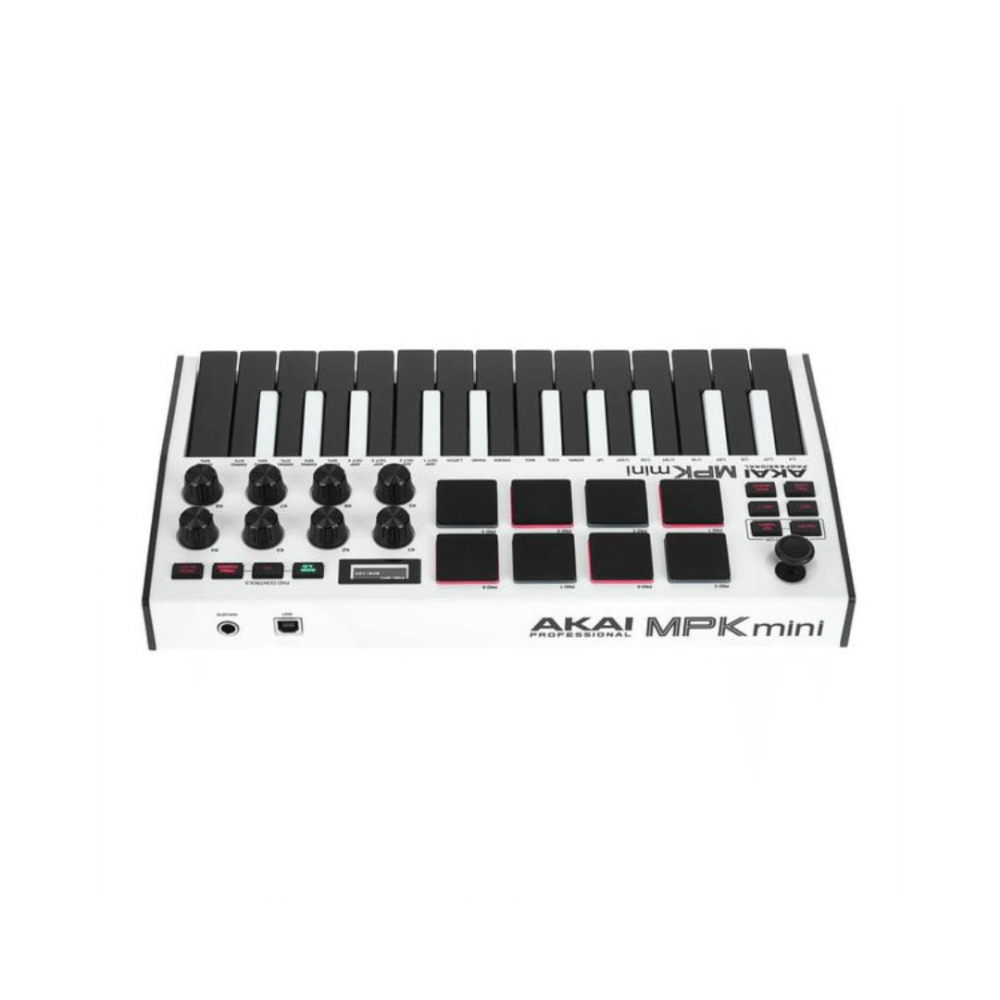 มิดี้คอนโทรลเลอร์ AKAI MPK MINI MK3  คีย์บอร์ด 25 คีย์ (สีขาว)